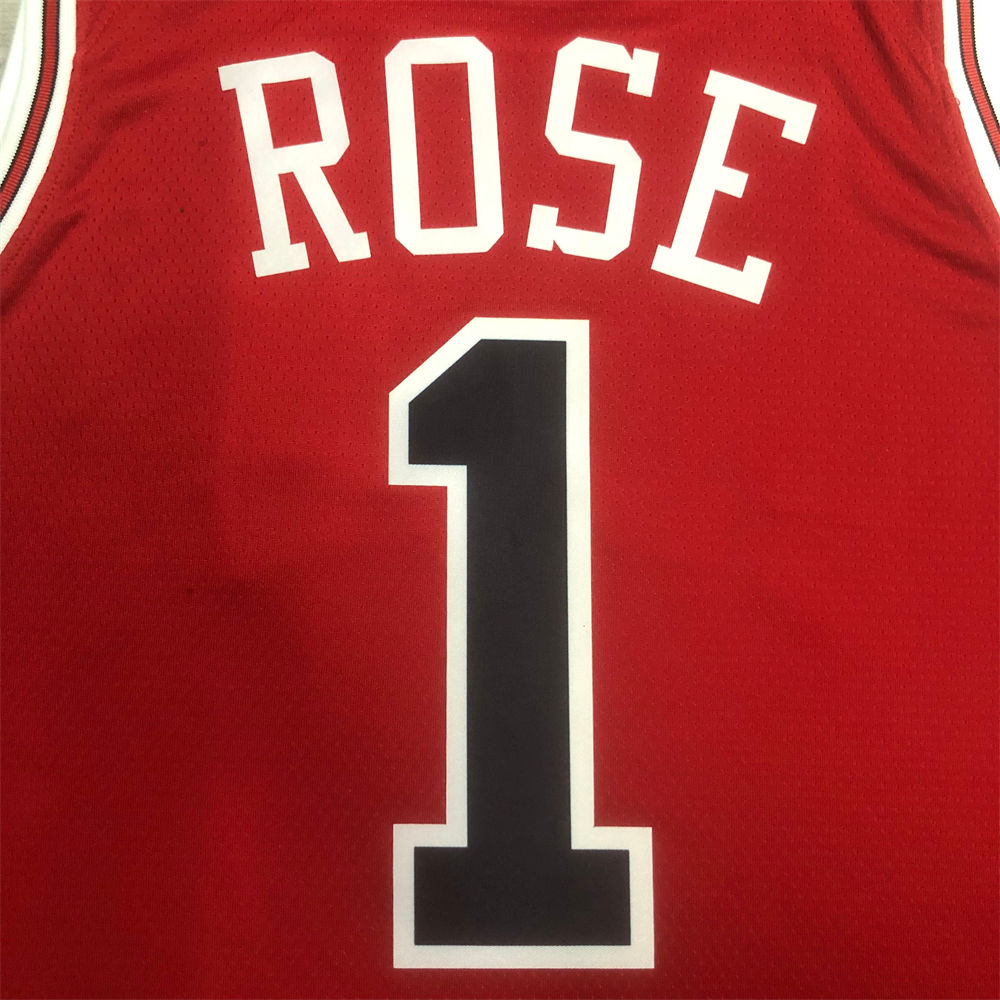 NBA Chicago Bulls ROSE#1 2022/23 Red Icon Edition Swingman Jersey S-XXL