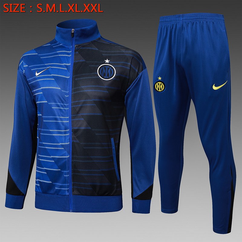 2024/25 Inter Milan Royal blue Jacket Training Suit Set Football Team Shirt Sports Fashion