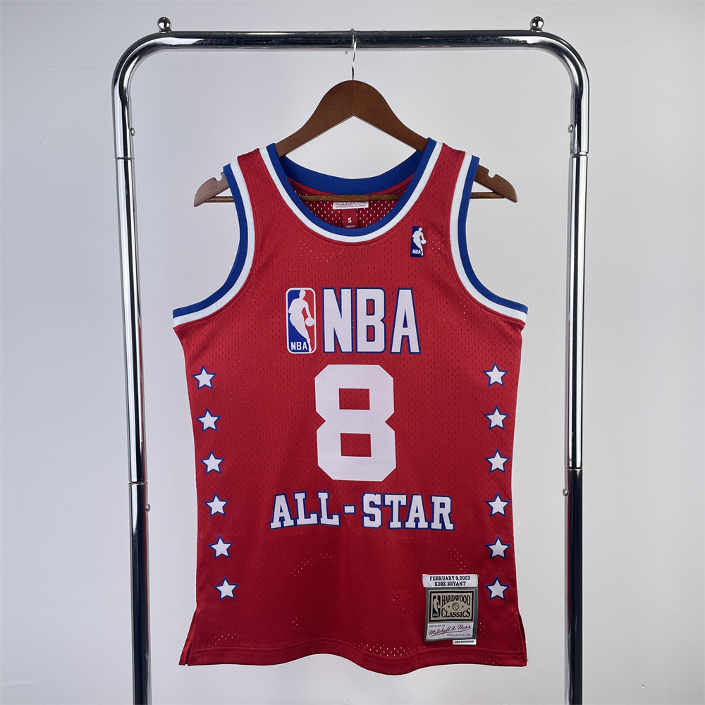 NBA Retro 2003 All-Star Red Jersey BRYANT#8 S-XXL