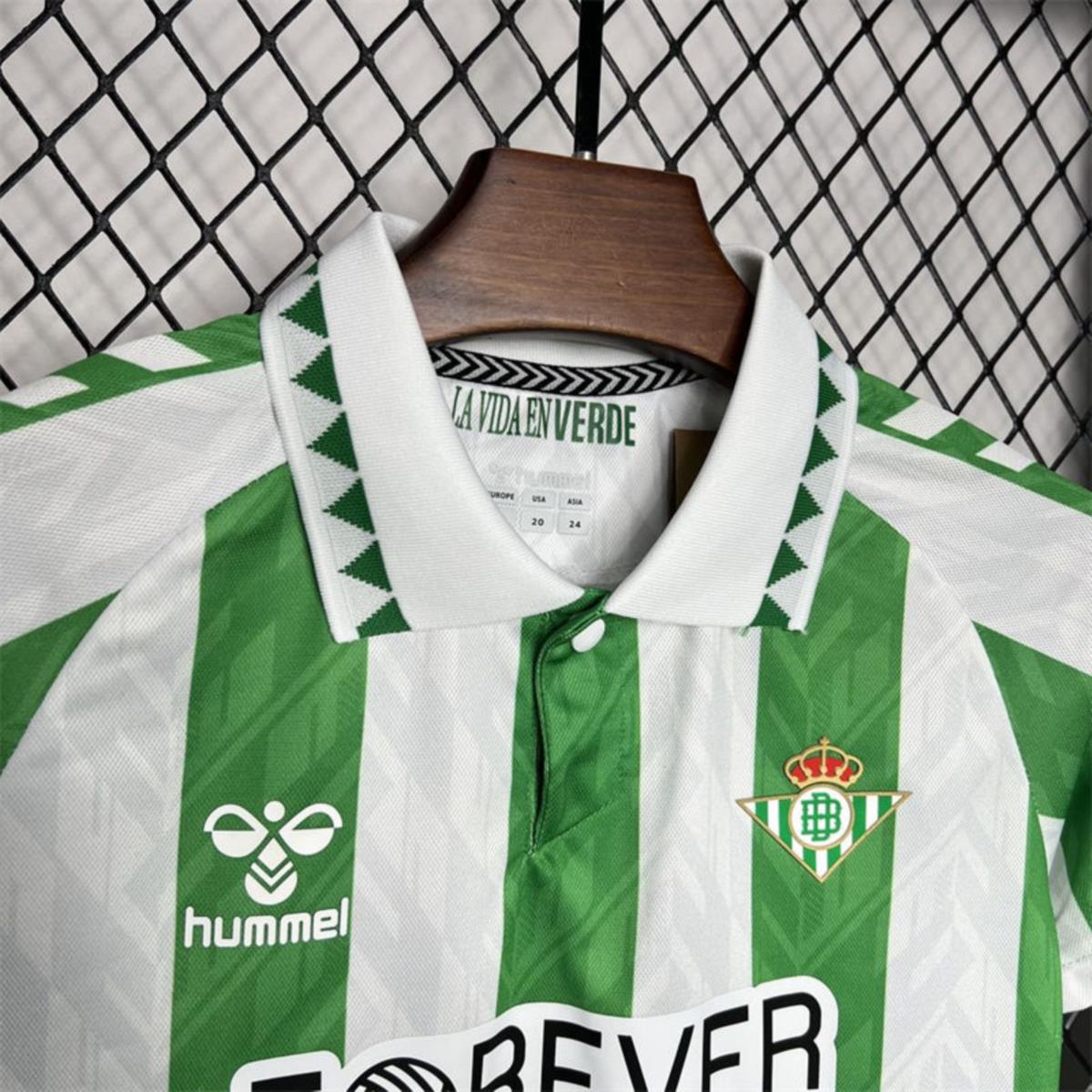 24/25 Real Betis Home jersey Kid Kits Size 16-28