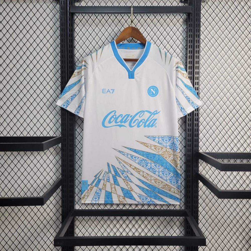 2025/26 Napoli Coca Cola Edition White Jersey Fan Version