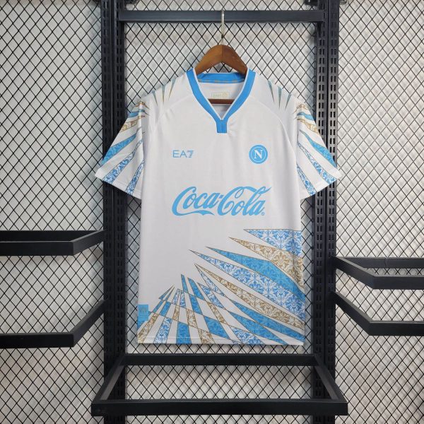 2025/26 Napoli Coca Cola Edition White Jersey Fan Version