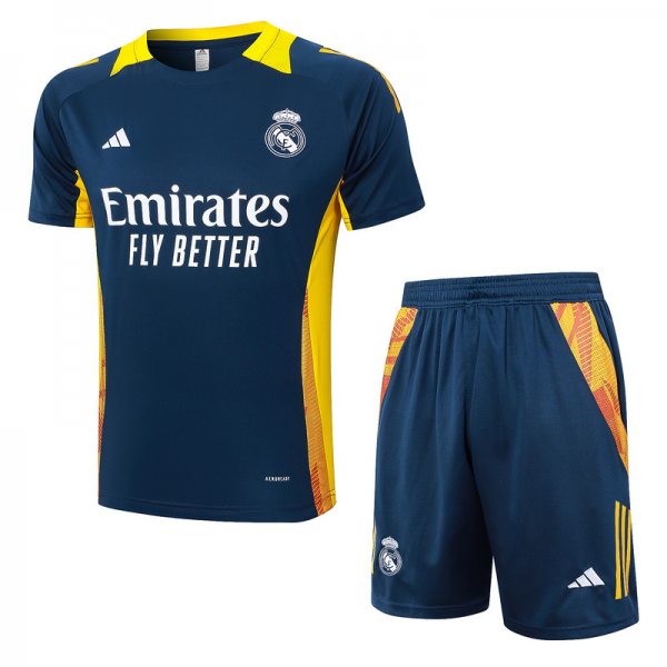 24/25 Real Madrid Royal blue Training Set Shirt and Shorts