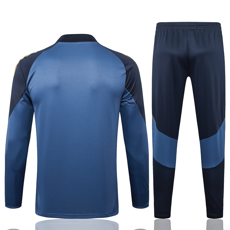 24/25 Boca Medium Blue Long-sleeved half-pull training kit Football team kit