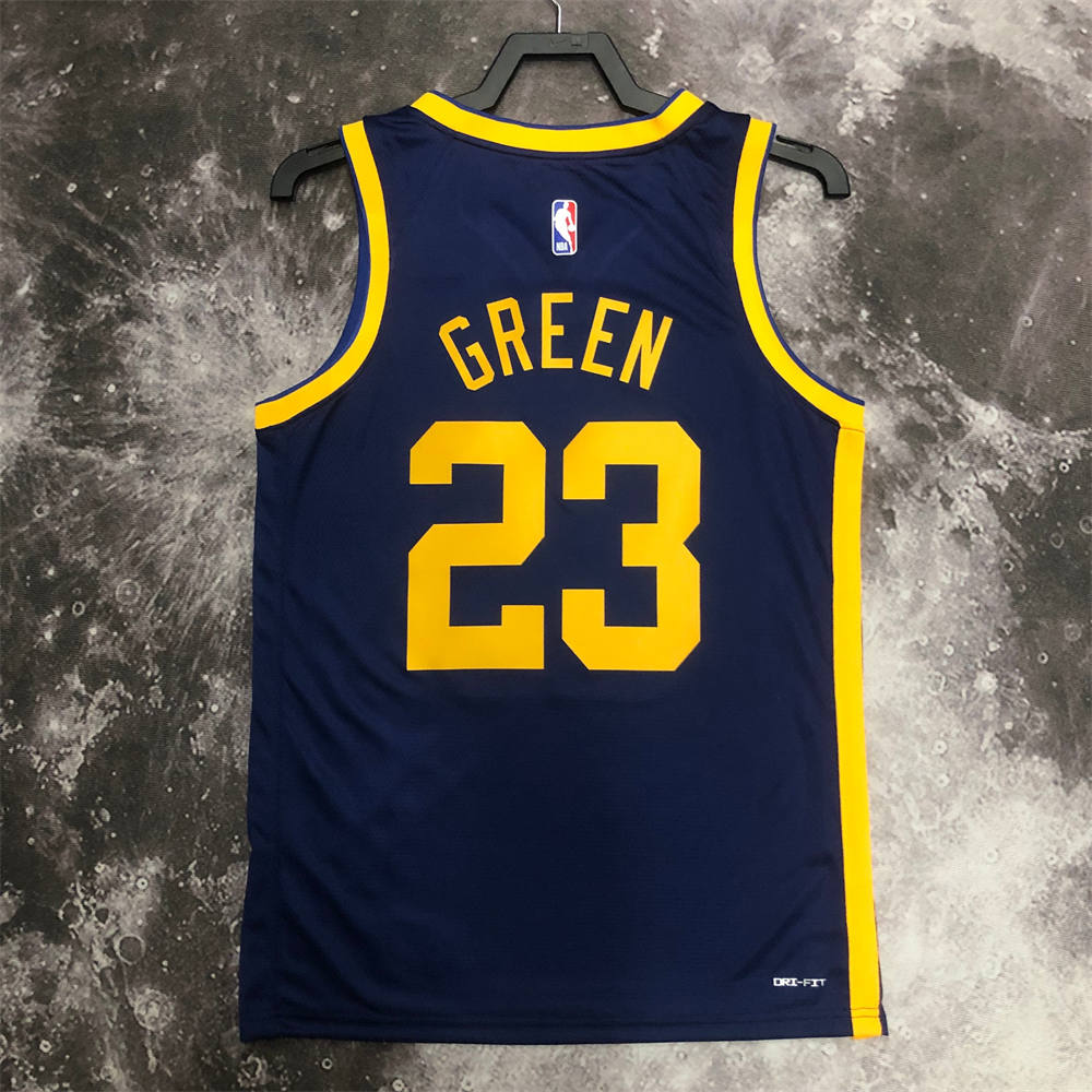 NBA Golden State Warriors V-Neck JORDAN Edition Jersey GREEN#23 S-XXL