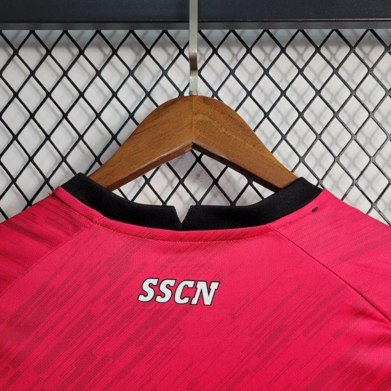 2023/24 Napoli Champions Edition Red Jersey – Fan Version (BALIEJIN)