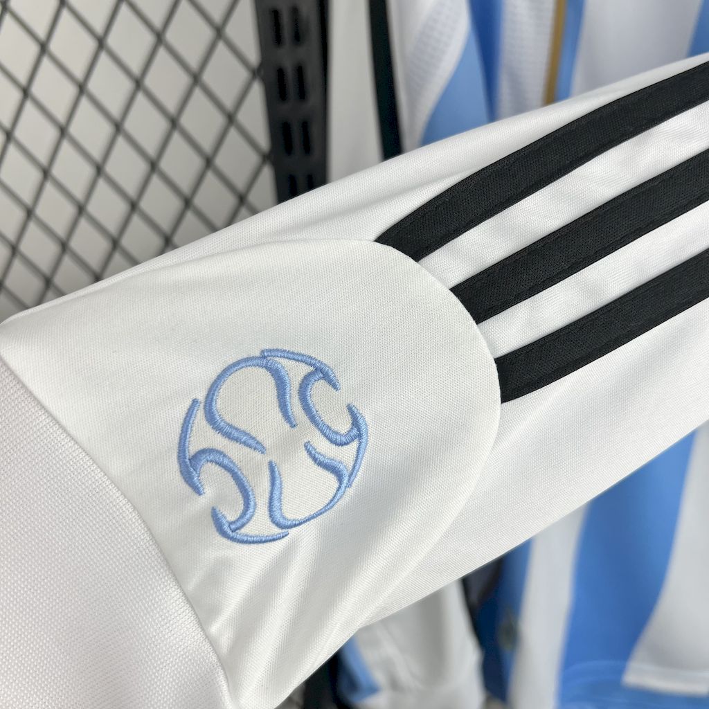 Retro Argentina 06/07 World Cup Home Long Sleeve jersey Fan Version