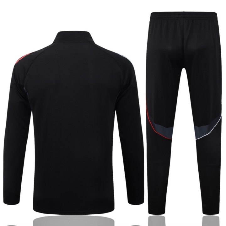2024/25 Ajax Black Jacket Training Suit Set Football Team Shirt Sports Fashion