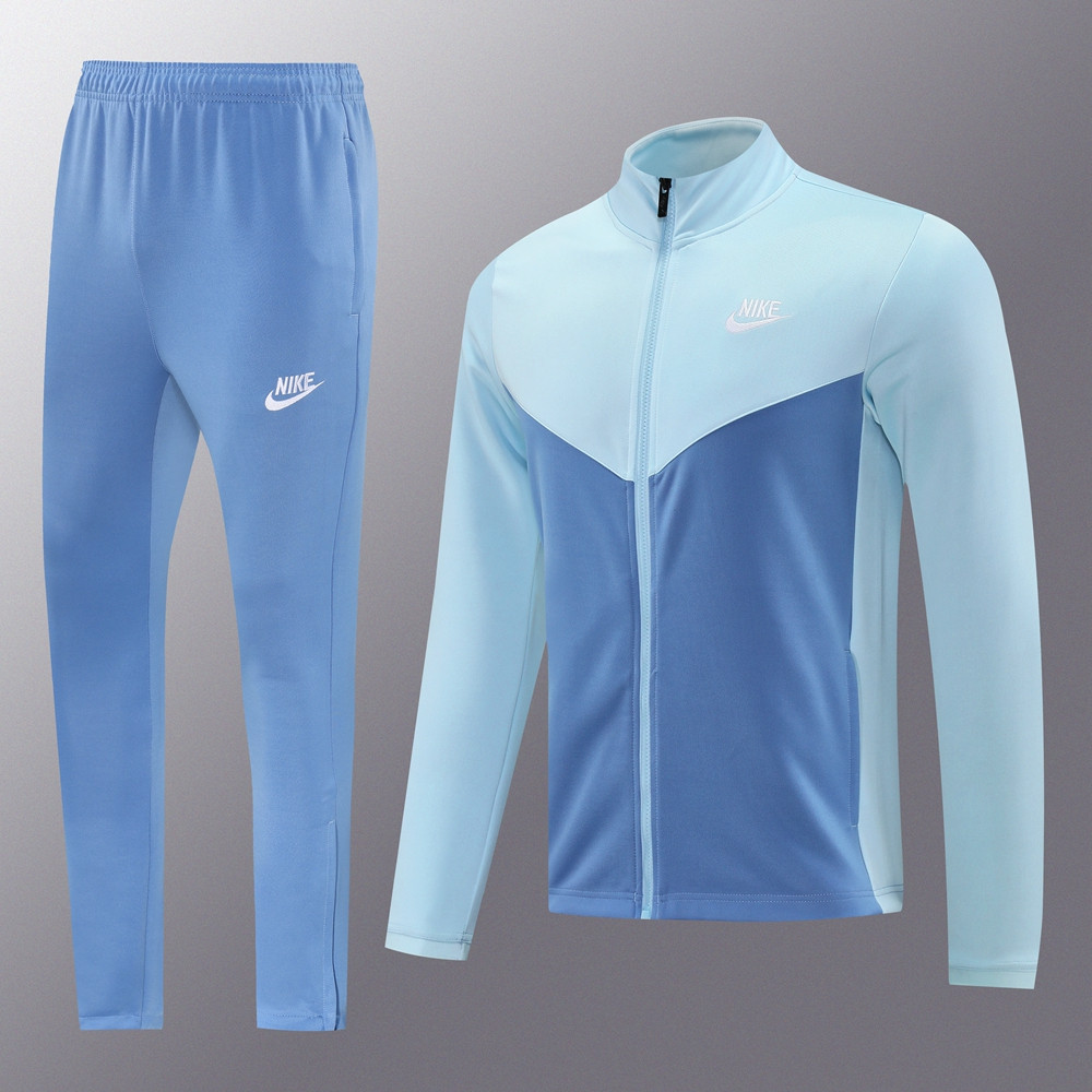 2024 Nike Light Blue Jacket Training Suit Set Football Team Shirt Sports Fashion