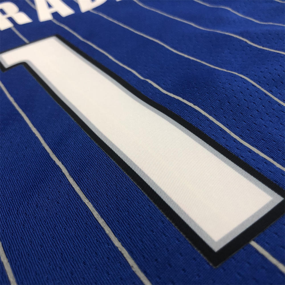 NBA Orlando Magic V-Neck Jersey Blue McGRADY#1 S-XXL