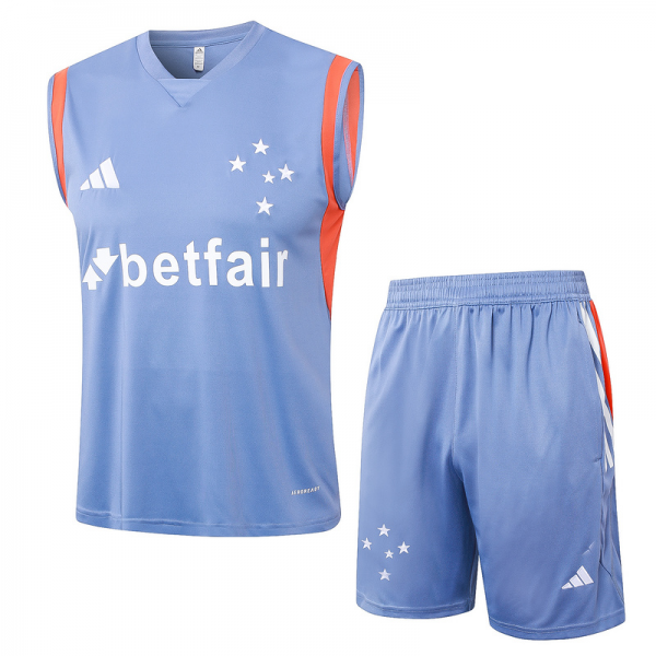 24/25 Cruzeiro Grey Training Set Shirt and Shorts