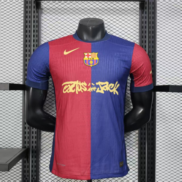 2024/25 Barcelona Home x Travis Scout Special Edition jersey Player Version