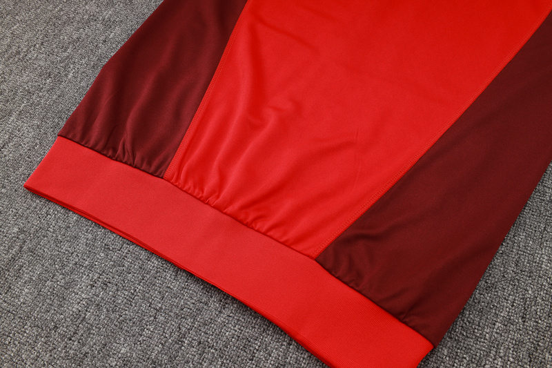 2024/25 Internacional Red Jacket Training Suit Set Football Team Shirt Sports Fashion