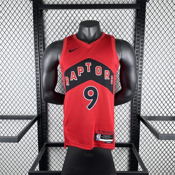 NBA Toronto Raptors V-Neck Red Jersey BARRETT#9 S-XXL