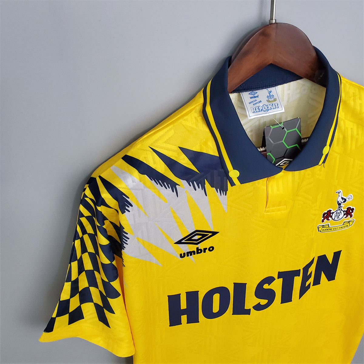 Retro Tottenham 92/94 Away Yellow jersey Fan Version