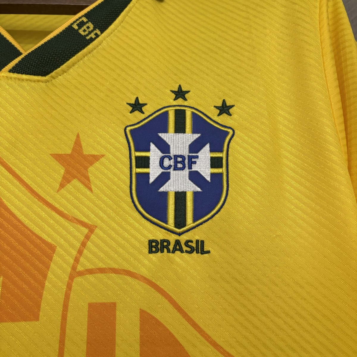 Retro 1993/94 Brazil Home Jersey Fan Version