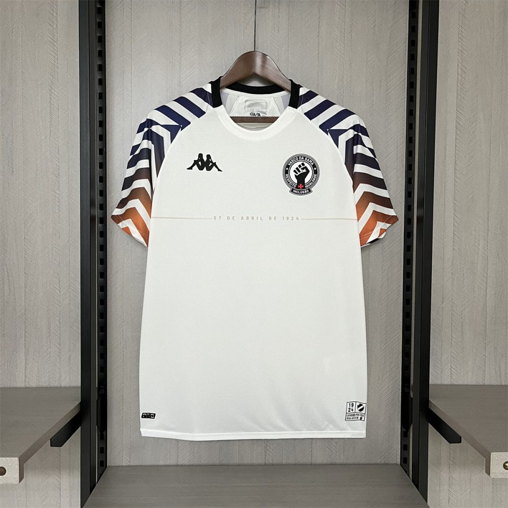 2024/25 Vasco Da Gama Kappa Warm-up White jersey Fan Version
