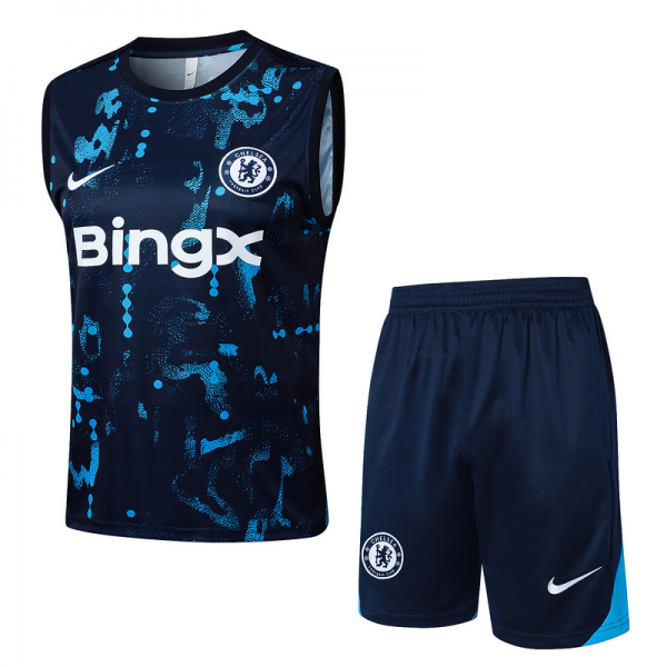 24/25 Chelsea Royal blue Training Set Shirt and Shorts