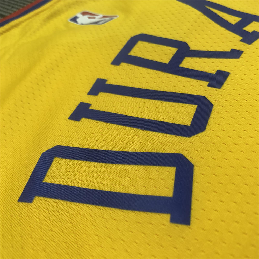 NBA Golden State Warriors V-Neck Yellow Jersey DURANT#35 S-XXL