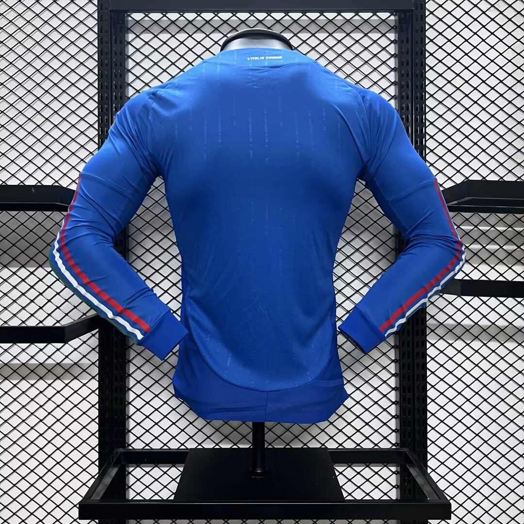 24/25 Italy Euro Home Long Sleeves Jersey Player Version