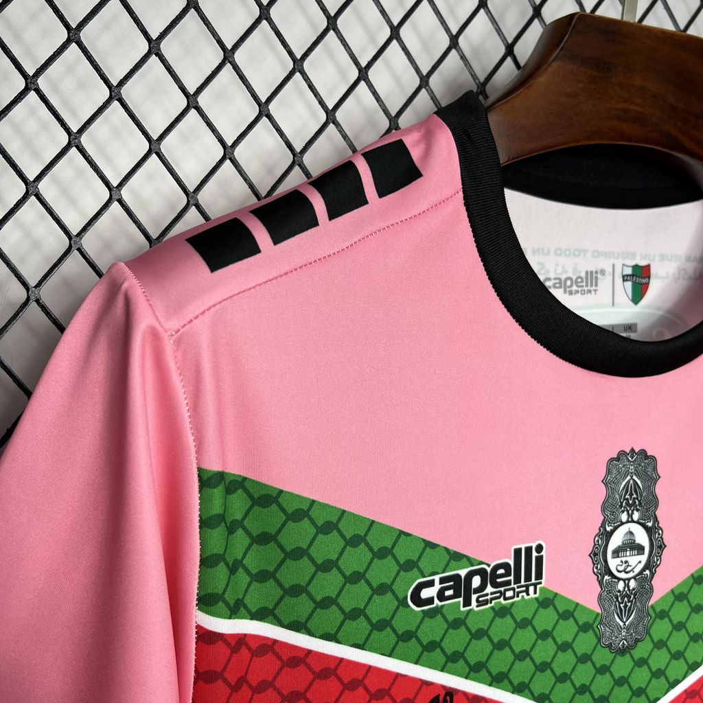 2024/25 CD Palestino Pink Graffiti Jersey Fan Version