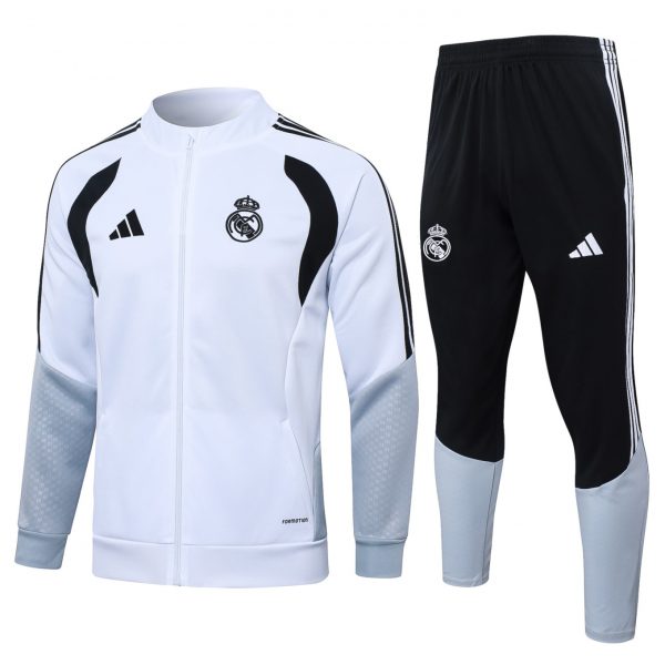 2026 Real Madrid White Jacket Training Suit Set