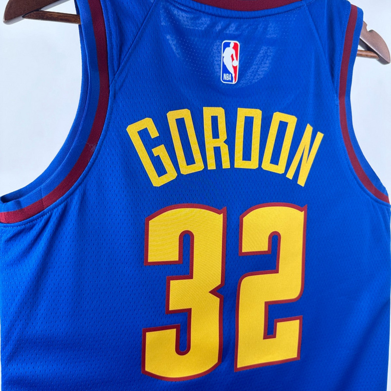 NBA Denver Nuggets 2024 Round Neck Blue jersey GORDON#32 S-XXL