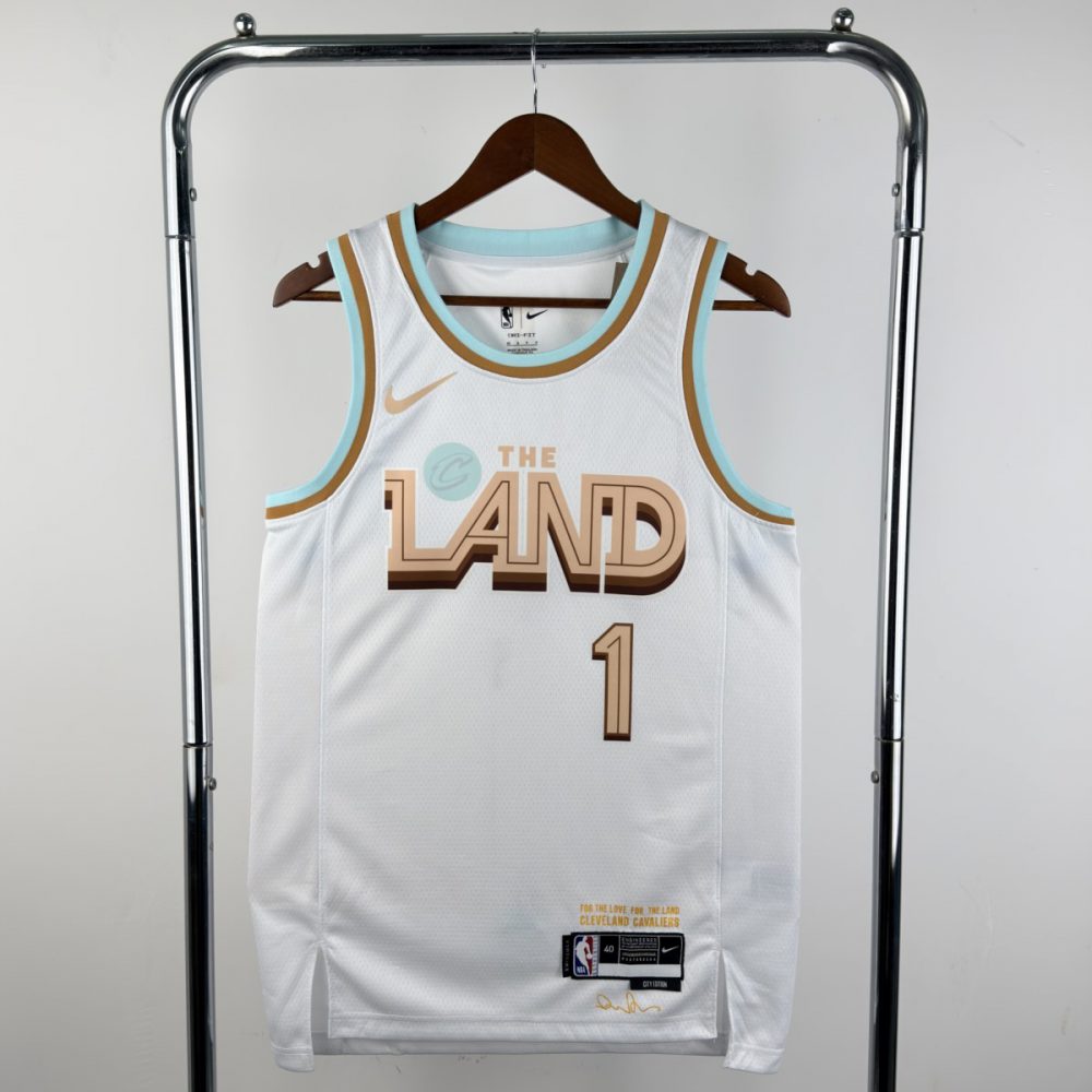 NBA Cleverland Cavaliers Round Neck White Jersey HARDEN#1