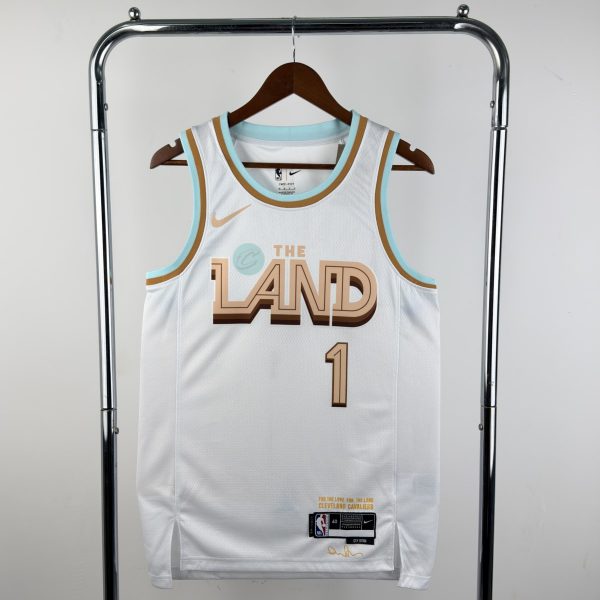 NBA Cleverland Cavaliers Round Neck White Jersey HARDEN#1