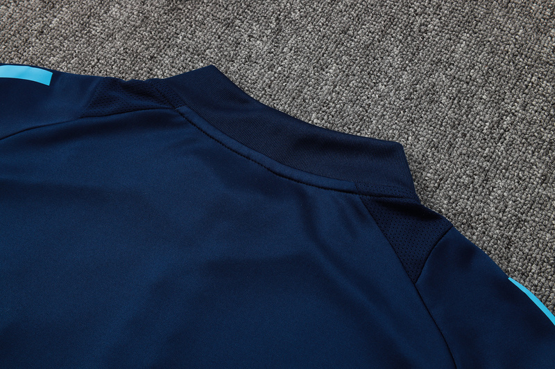 24/25 Flamengo Royal blue Long-sleeved half-pull training kit Football team kit