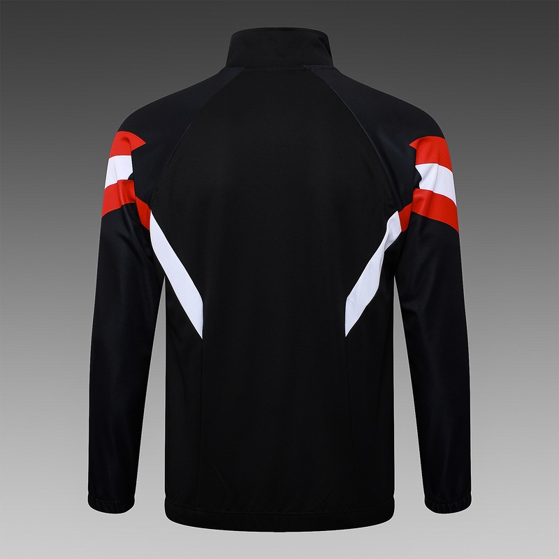 2024/25 Manchester United Black Jacket Training Suit Set Football Team Shirt Sports Fashion