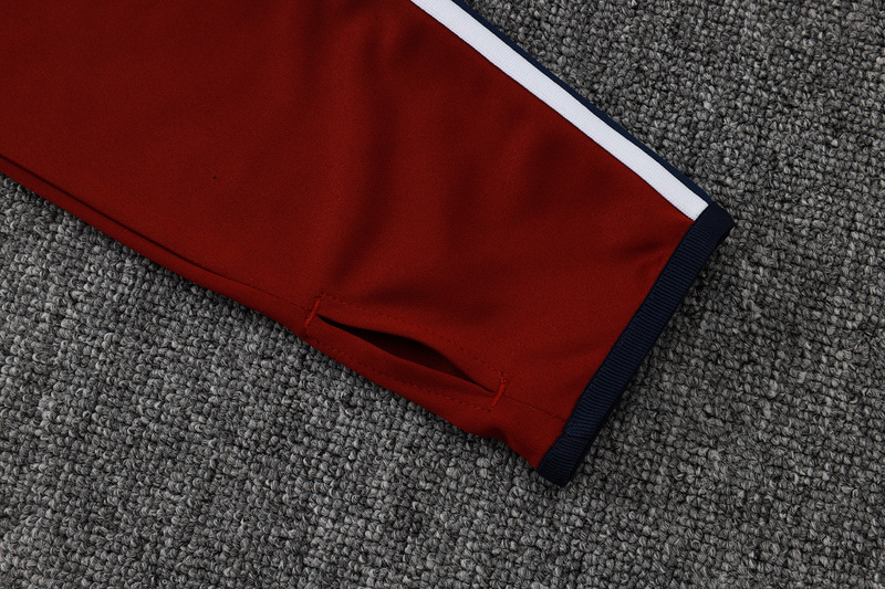 202526 Arsenal maroon Long-sleeved half-pull training kit Football team kit