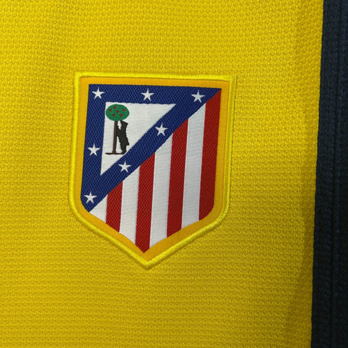 Retro Atletico Madrid 2013/14 Away Yellow jersey Fan Version