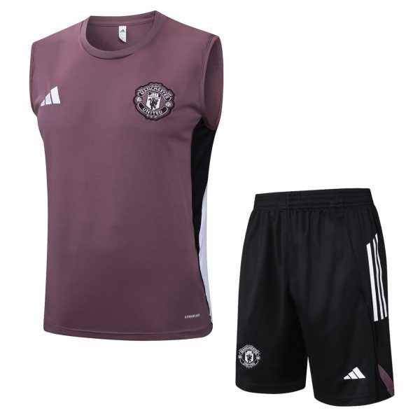 2026 Manchester United Dusty Purple Training Set Shirt and Shorts