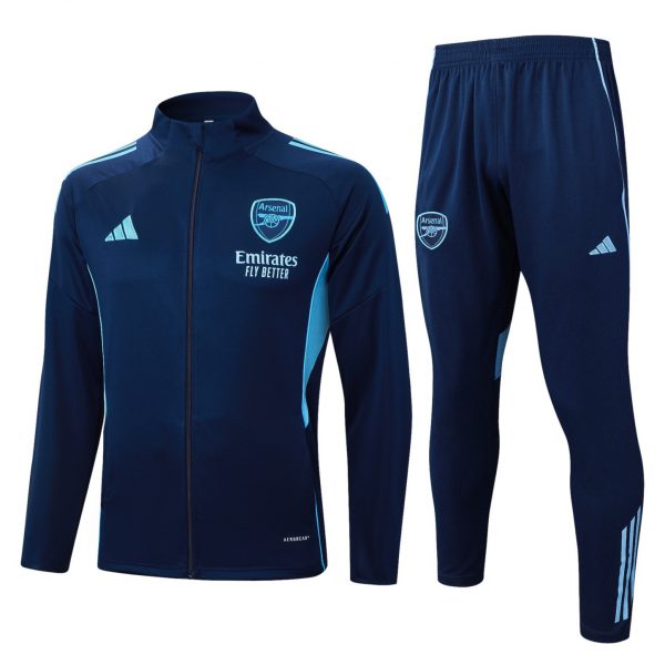 2025/26 Arsenal royal blue Jacket Training Suit Set Football Team Shirt Sports Fashion
