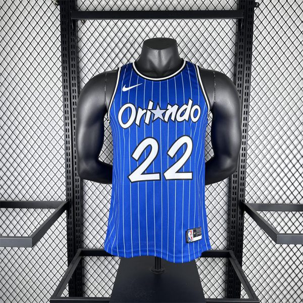 NBA Orlando Magic 2019 Retro Edition Round Neck Blue Jersey WAGNER#22 S-XXL