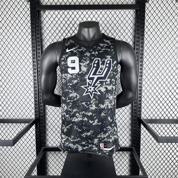 NBA San Antonio Spurs V-Neck Camouflage jersey PARKER#9 S-XXL
