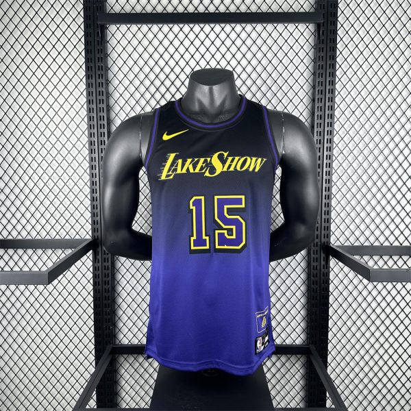 NBA Los Angeles Lakers 24/25 City Edition Purple Jersey REAVES#15 S-XXL