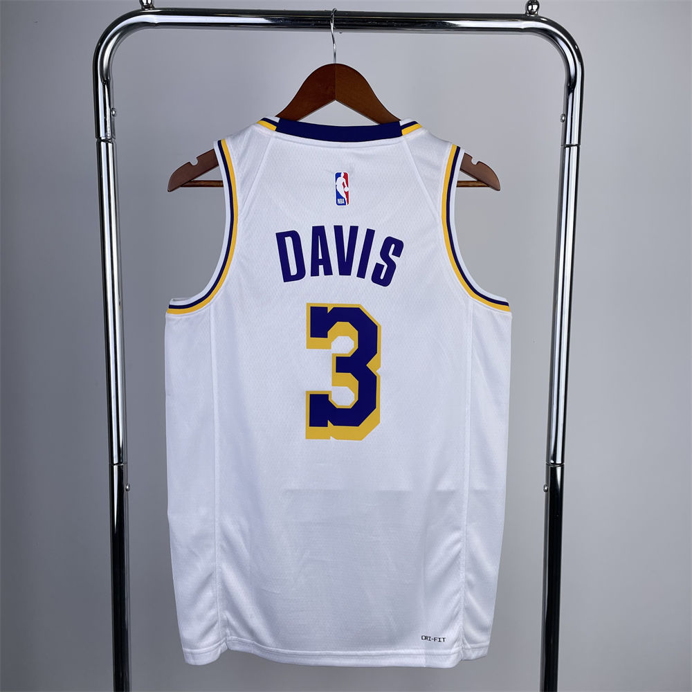 NBA Los Angeles Lakers DAVIS#3 2022/23 White Association Edition Swingman Jersey S-XXL