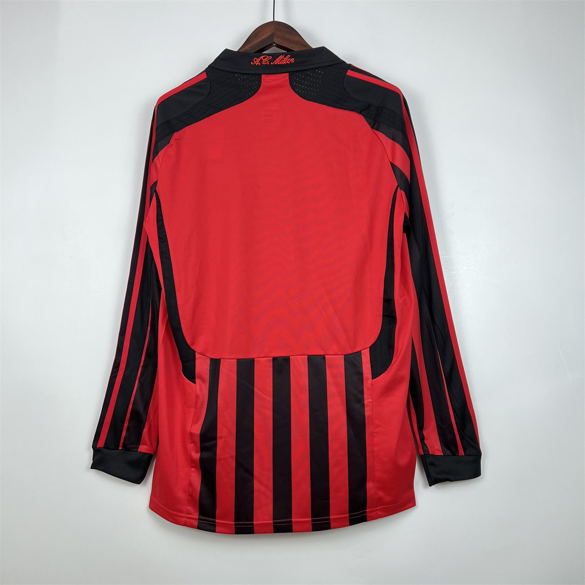 Retro AC Milan 07/08 Long Sleeve Home jersey Fan Version
