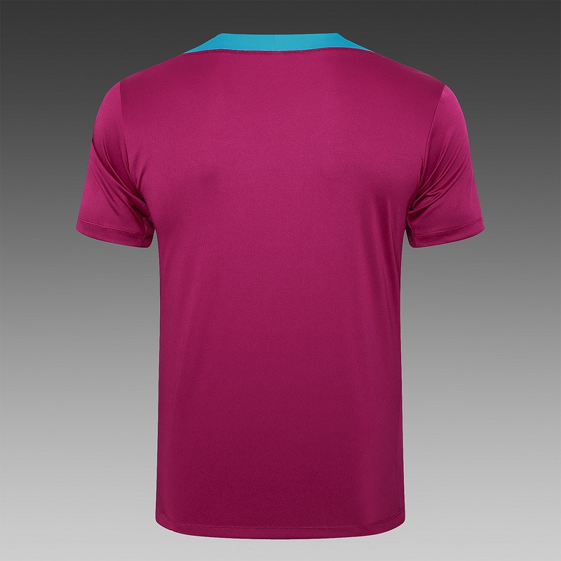24/25 Psg purplish red Training Set Shirt and Shorts