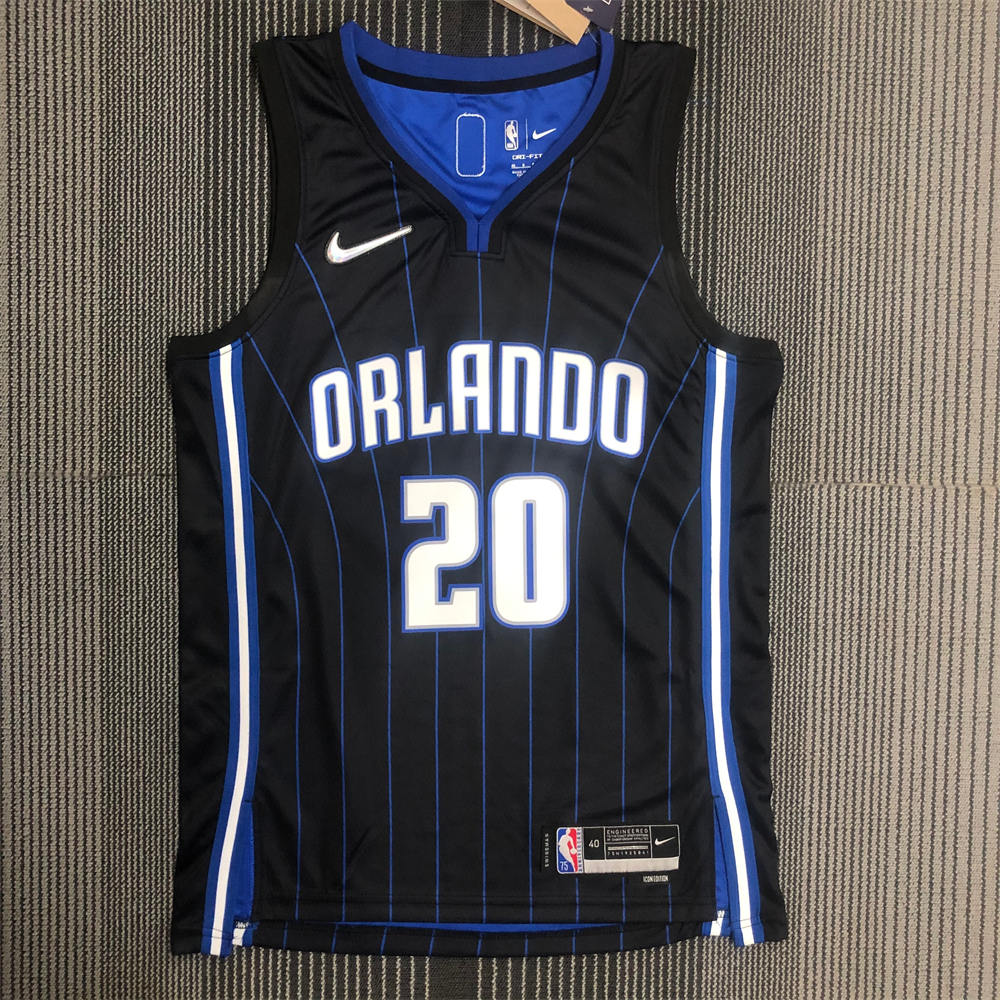 NBA Orlando Magic V-Neck Black 75th Anniversary FULTZ#20 JERSEY S-XXL