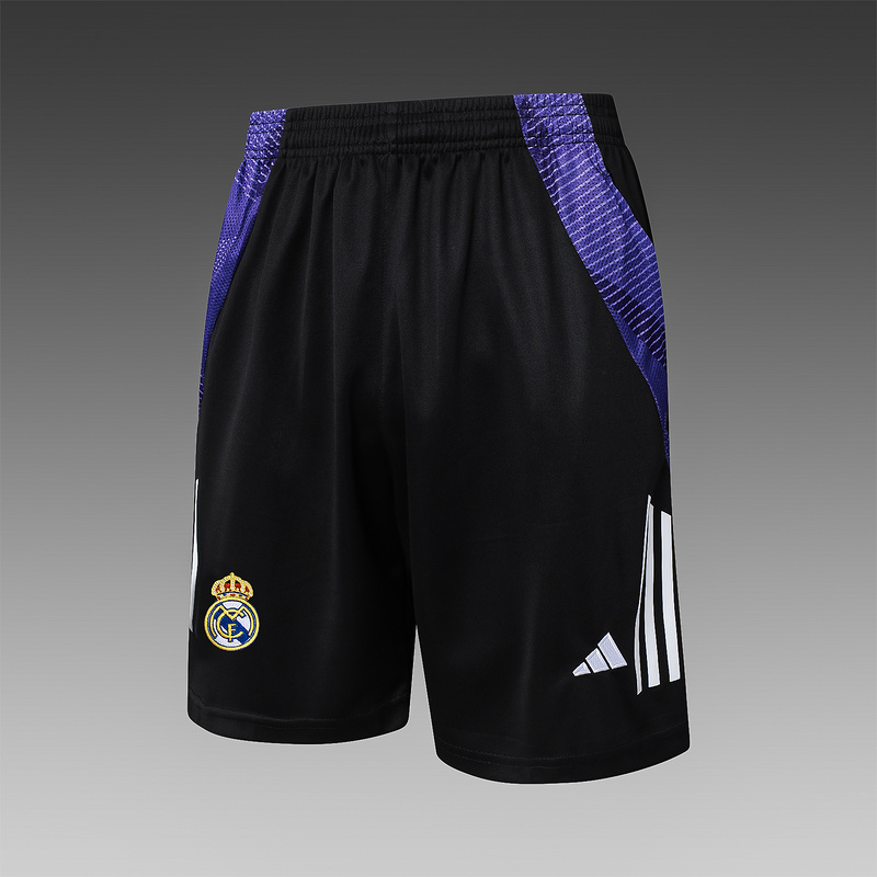 24/25 Real Madrid Black Training Set Shirt and Shorts
