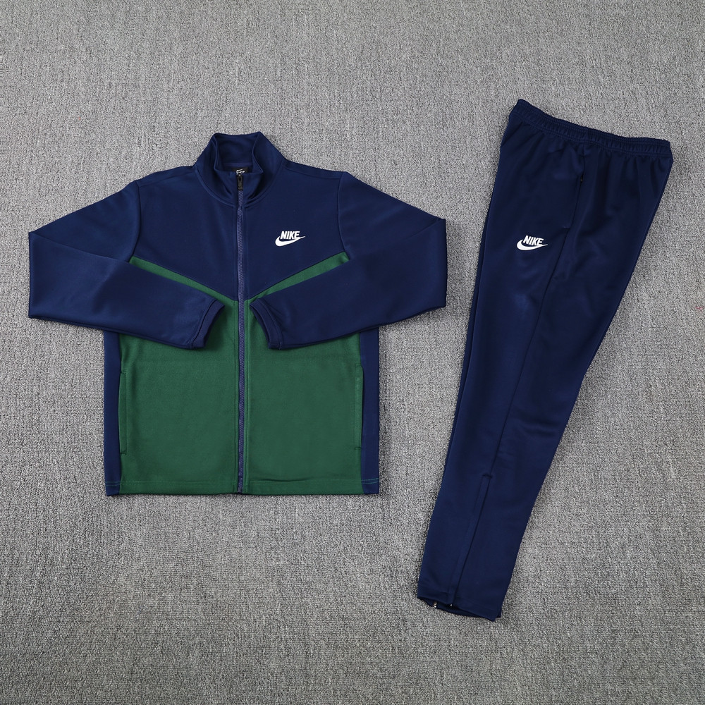 2024 Nike Blue Green Jacket Training Suit Set Football Team Shirt Sports Fashion