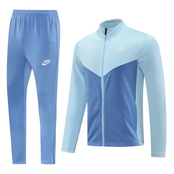 2024 Nike Light Blue Jacket Training Suit Set Football Team Shirt Sports Fashion
