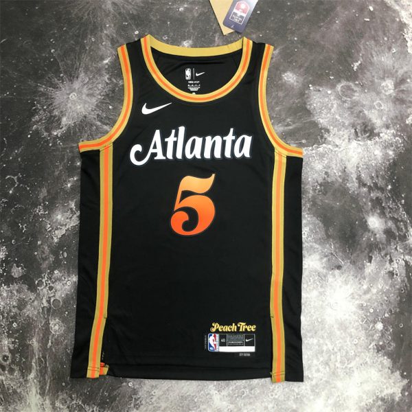 NBA Altanta Hawks Round Neck Black Jersey MURRAY#5 S-XXL