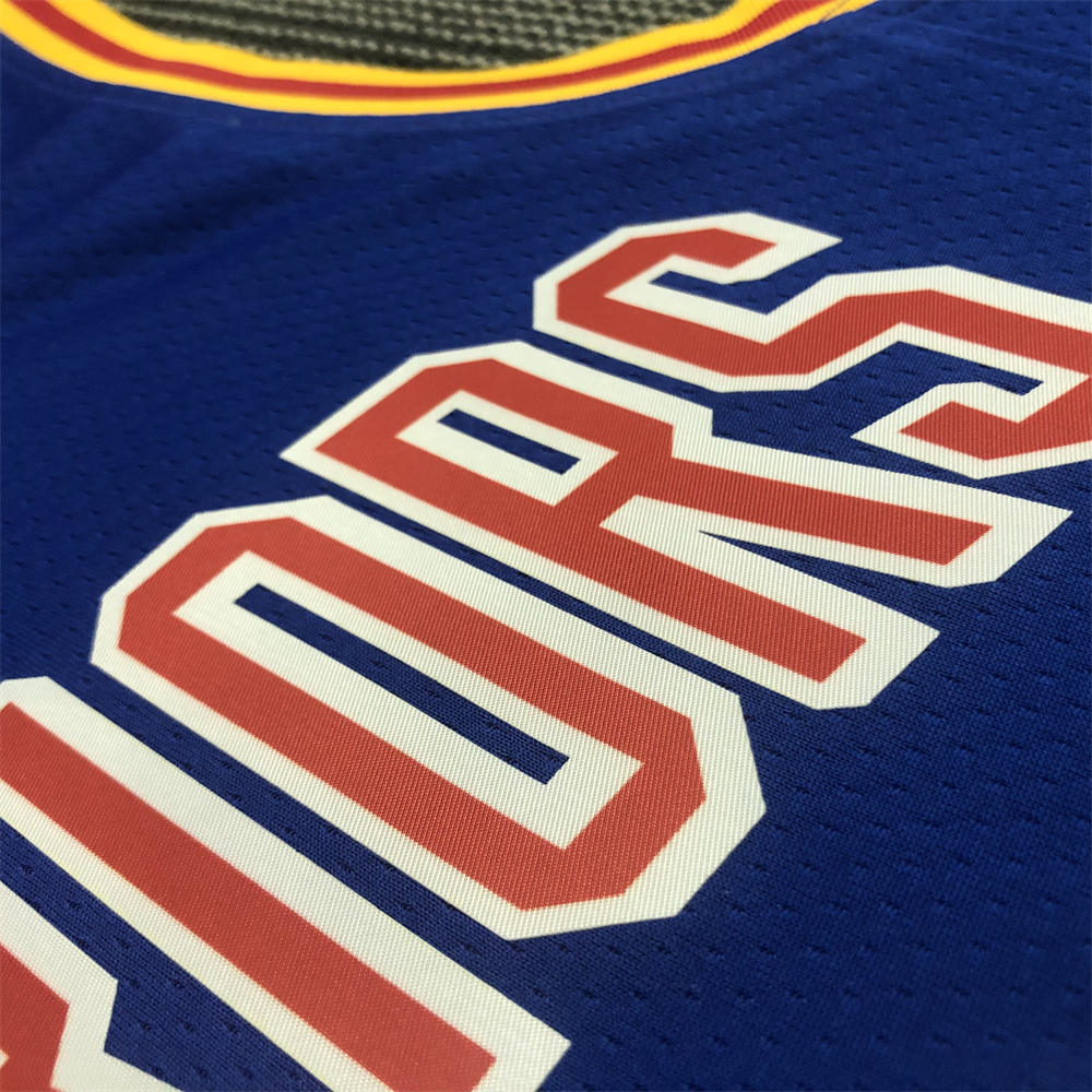 NBA Golden State Warriors Round Neck Blue Jersey WIGGINS#22 S-XXL