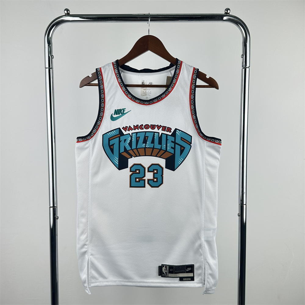 NBA Memphis Grizzies 24/25 Retro White jersey ROSE#23 S-XXL