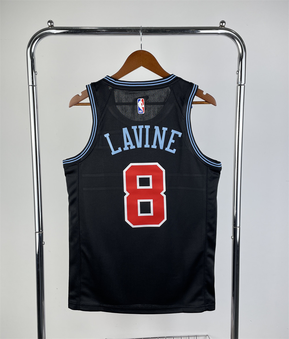NBA Chicago Bulls LAVINE#8 2019 Black JORDAN Edition Swingman Jersey S-XXL