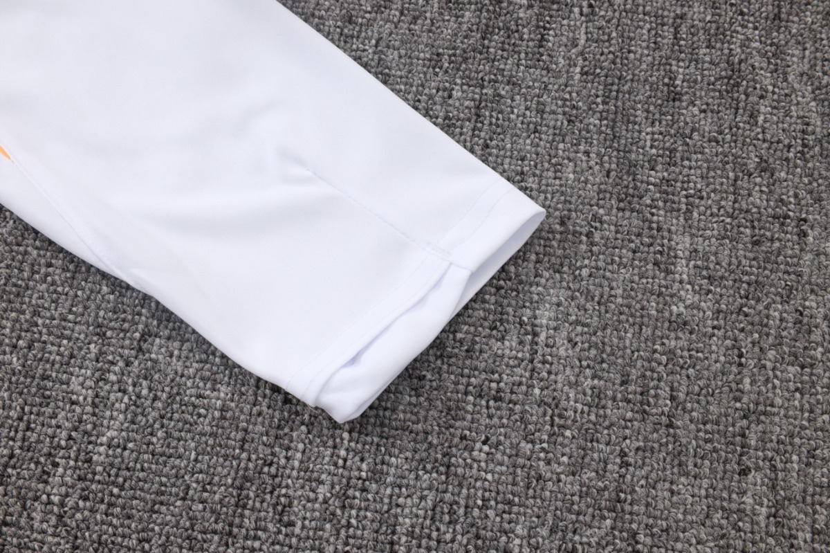 2026 France White Long-sleeved half-pull training kit